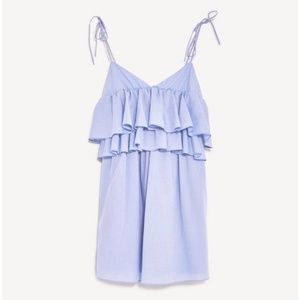 Zara Ruffle Tie Strap Dress